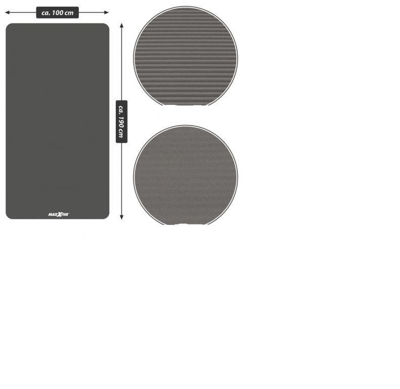 MAXXIVA Mata do jogi, szara, 190 x 100 x 1,5 cm